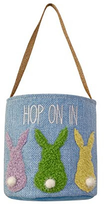 Osterhasen Taschen Osterkorb mit Ohren Osterhasen Korb Taschen Osternest Aufbewahrung Osterkörbchen Kinder Osternester zum Befüllen Osterkörbe für Süßigkeiten Osterei Ostern Party Geschenk