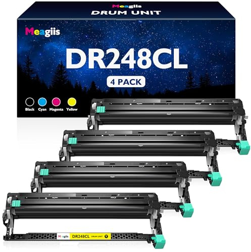 Meagiis DR248CL tamburo Compatibili con Brother DR-248CL DR248-CL (4 Pezzi)