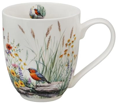 DUO Flowers Classic XXL Becher 1000 ml JULY, New Bone China Porzellan