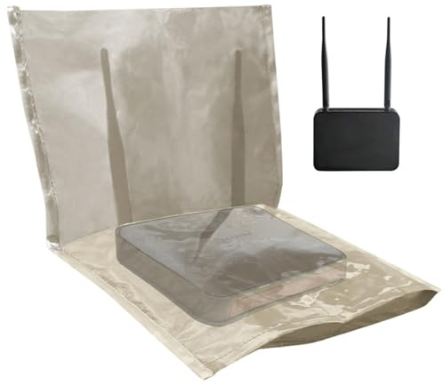 Router Cover, 13x18 Inch Soft Lightweight Breathable Wifi Box Hider, Radiation Protection, WiFi Guard Emf Faraday Cage for Home, Office