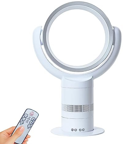 2 in 1 Modern air Purifier bladeless Tower Fan,with Rotate Wind Circle,90° oscillating Floor Standing with Remote,10 speeds,9H Timer,LED Display,Stable Pedestal