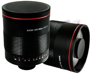 Camera Parts, Teleobjetivo réflex F8.0 de 900 mm, Compatible con Canon, Compatible con Nikon,Renewal Accessories(EF)