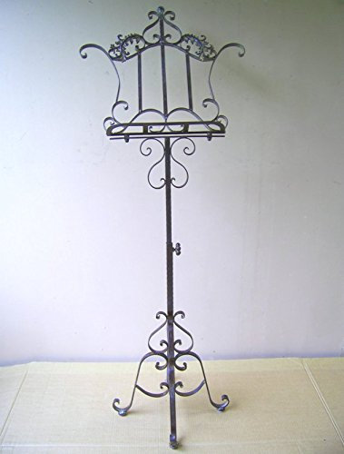 NOTENSTÄNDER BUCHSTÄNDER ANTIK NOSTALGIE LANDHAUSSTIL WOHNDEKO METALL NEU