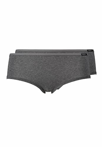 Skiny Damen Advantage Cotton Panty Dp Panties, Anthra Melange, 40 EU