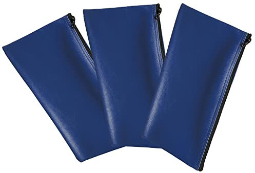 Honeywell 6503 Multi-Purpose Set of 3 Zipper Cash & Document Bags