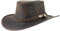 Black Jungle Bulat Lederhut, Westernhut, Australienhut, Cowboyhut (Braun, S)