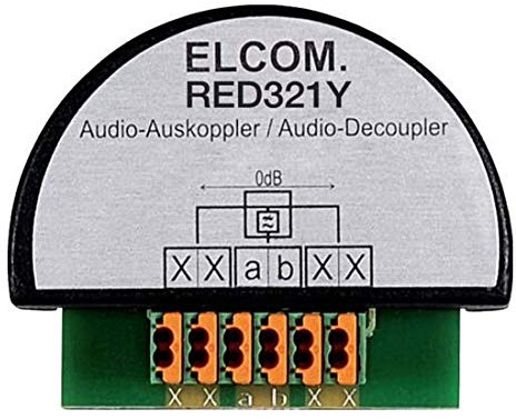 Elcom Auskoppler UP, Einbau, 2-Draht, schwarz
