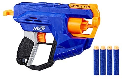 Nerf N-Strike Elite Scout MKII, Spielzeugblaster mit integrierter Rotationstrommel