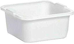 Stefanplast Quadratische Schüssel aus Polyethylen, weiß, 30 cm, Polyethylen