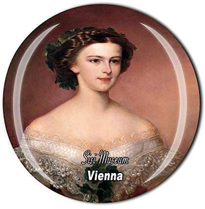 Sisi Museum Vienna Austria Kühlschrankmagnet, Reise-Souvenir, Geschenk, Zuhause, Küche, Kühlschrankdekoration, Magnetaufkleber, Kristall-Magnet-Kollektion