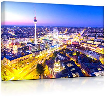 lightbox multicolor | Bilder mit Fernbedienung | Berlin City | 100x70 cm | Fully Lighted