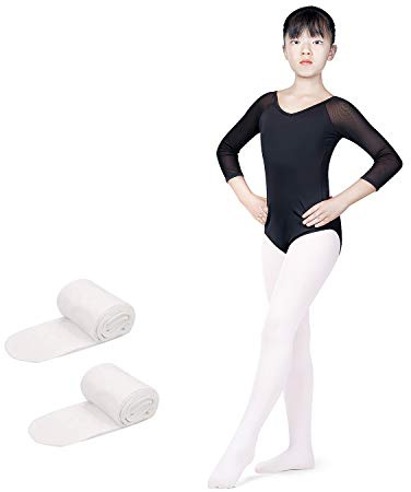 NEWCHAO Danza e Balletto Collant Calze per Ballerine per Bambine Bambini e Adulti XS-L