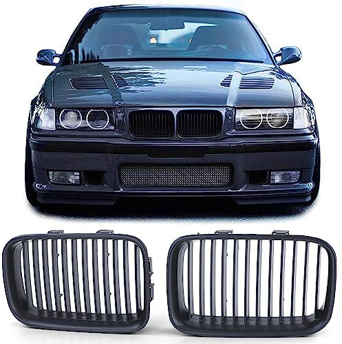 Sport Kühlergrill Performance Schwarz Matt passend für 3er BMW E36 90-96