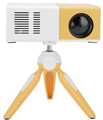 Zunate -Projektor, Neuer Tragbarer 1080P HD-Projektor Heimkino-Beamer, Kleiner Cartoon Niedlicher Projektor für Kinder, mit Projektorständer, für Büro, Spiele, Partys,
