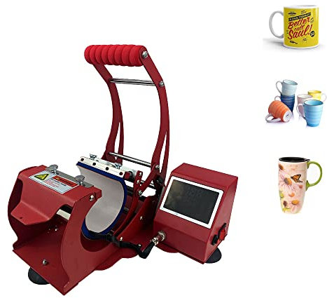 wowsubli Mug Heat Press Machine for Sublimation Printing Cups, Bottles, Money Boxes, Beer Steins, 11oz Durham Mug for Free