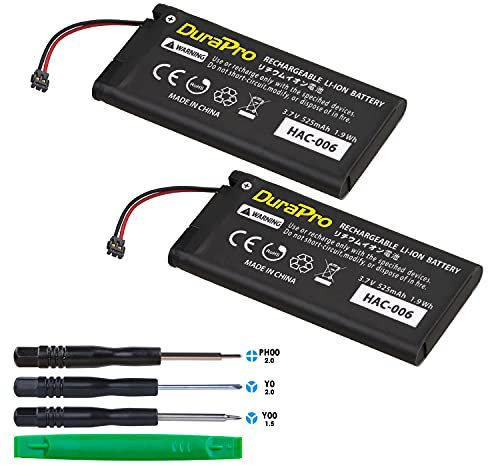 DuraPro 2X Batterie HAC-006 Battery Compatible avec Nintendo HAC-015, HAC-016 Switch Joy-Con