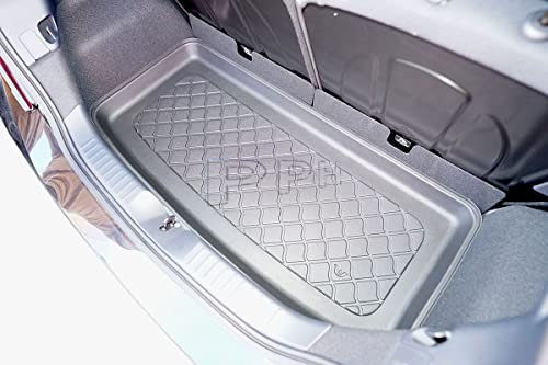 GUA PPH Gummierte Premium Kofferraumwanne Laderaummatte für Toyota Aygo X SUV ab 2022-, schwarz