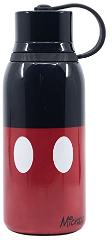 Mickey Mouse 330ml Stainless Steel Insulated Water Bottle with Loop
