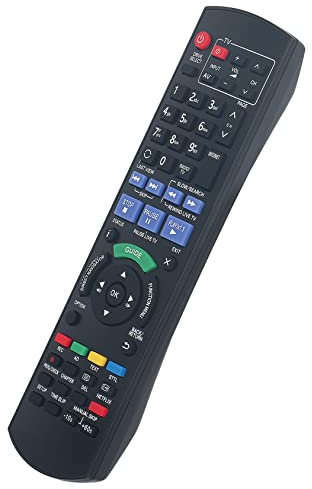 Replacement Remote Control Fit for Panasonic Blu-ray Disc Player HDD Recorder DMR-PWT420 DMR-PWT530 DMR-PWT520 N2QAYB000762 DMR-PWT420 DMR-PWT635 N2QAYB000762 DMR-PWT530 DMR-HWT230 N2QAYB000763