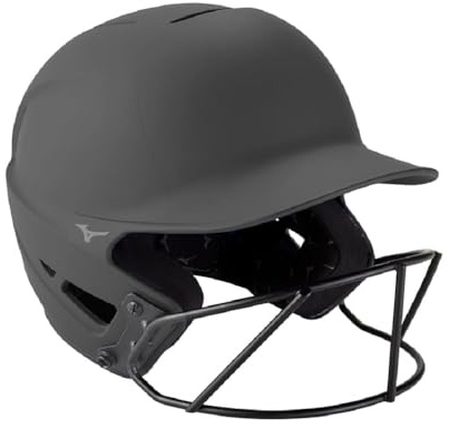Mizuno F6 Fastpitch Softball Batting Helmet - Solid Color | Charcoal | Womens | Large/Extra Large (LXL)