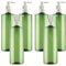 BPZXL 6 pièces 500ml Vert flacons vides en Plastique, Flacon Vide Pompe Cosmétique Bouteilles pour Savon Gel Huile Essentielle Lotion Cosmétique