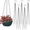 Shuul 5 Pcs Hanging Basket Chains 3 Point 16 Black Heavy Duty Metal Replacement Chain Flower Pot Chains for Hanging Basket Bird Feeder Flower pots and Ornaments
