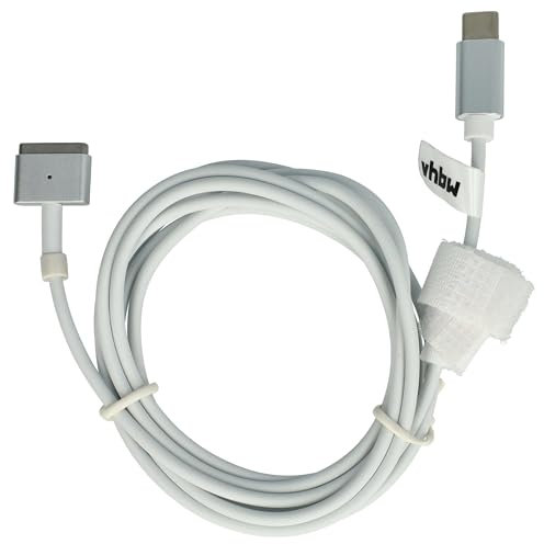 vhbw Câble USB-C vers MagSafe 2 Compatible avec Apple Macbook Pro 17 (Fin 2012-2017) Ordinateur Portable - 170 cm, 65 W, PVC