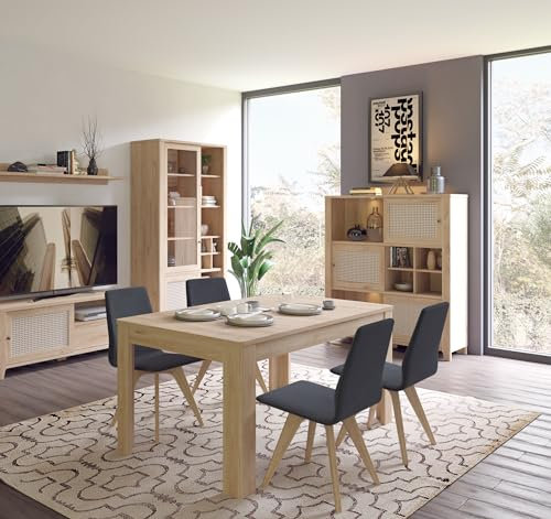 Design Esstisch WM-333 Eiche Jackson Hickory ausziehbar 160-200 cm