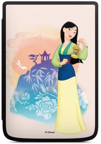 Coque pour liseuse Compatible avec Vivlio Touch HD Plus Etui pour liseuse Protection pour liseuse Disney Princesse Mulan