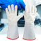 Flüssiger Stickstoff Handschuhe, 40cm Kryohandschuhe Flüssigstickstoff Arbeitshandschuhe Gefrorene Kühllager Sicherheit Lederarbeitshandschuhe Kryogene Handschuhe