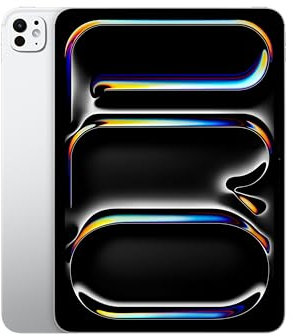 Apple iPad Pro 11-inch (M4): Ultra Retina XDR display, 512GB, Landscape 12MP Front Camera/12MP Back Camera, LiDAR scanner, Wi-Fi 6E, Face ID, All-Day Battery Life, Standard glass - Silver