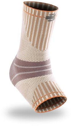 BAUERFEIND Sprunggelenkbandage zum Wandern „Outdoor Ankle Support“, 1 Unisex Knöchelbandage, Fussbandage, Rechts & Links tragbar, Merino Wolle, L