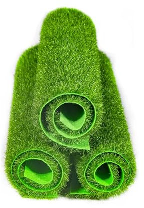 Artificial Grass Synthetic Grass Artificial Turf Carpet for Yards, Patios, Terraces, and Sports Fields Practical Fake Grass Mat for Pets, Kids' Playgrounds, and Office Decor Easy to Install(1x3m)