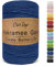 OurTop Premium Makramee Garn Seeblau, 2mm x 500m Macrame Cord Makramee Schnur Makramee Kordel, Garn für DIY Handwerk, Weben Dekoration, Hängepflanze Pflanze Aufhänger