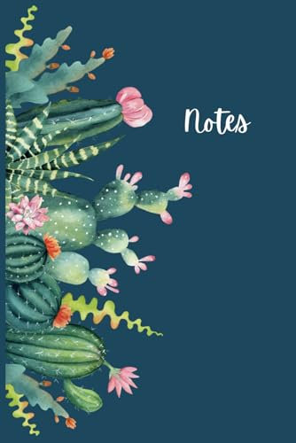 Cactus Notebook for Writing and Journaling: Lined and blank pages