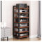 Audio Rack HiFi Regal AV-Medienständer, CD-Player-Ständer, Heim-Stereo-Rack Mit Rollen, Plattenspieler-Ständer Mit Stabilem Metallrahmen, Audio-Rack for Spielekonsolen Und Verstärker(C)