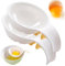 2Pcs Egg Separator, Plastic Egg Yolk Separator Basketball Hoop Shape Egg White Separator with Handle, Egg Sieve Extractor Kitchen Gadget Egg Yolk Separator Egg Separators for Yolk Egg Separators Egg W
