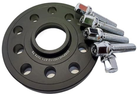 Auto Spurverbreiterung Kompatibel Mit Skoda Für Octavia Für Rapid, 1 Stück, Räder-Distanzstück, Spurverbreiterungen, Verbreiterungsadapter, Separadores, PCD 5x100, 5x112, CB: 57,1 Mm(12mm)
