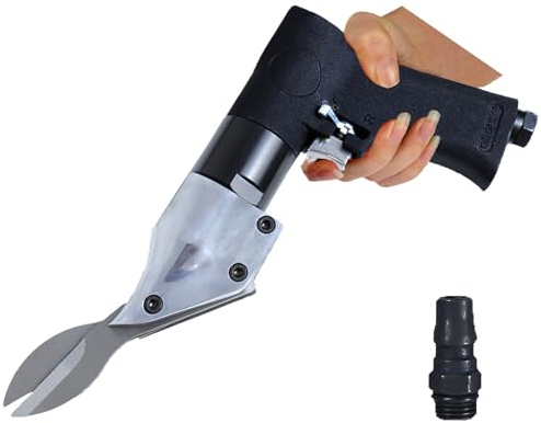 1/4 Air Shears, 2500 RPM Pneumatic Metal Cutter Straight Scissors