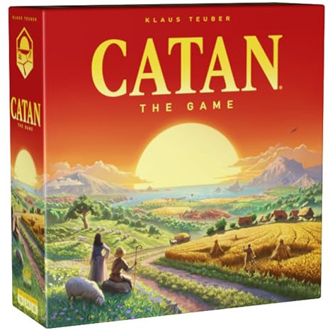 CATAN 6. Ausgabe, Brettspiel, ab 10 Jahren, 3–4 Spieler, 60–90 Minuten Spieldauer