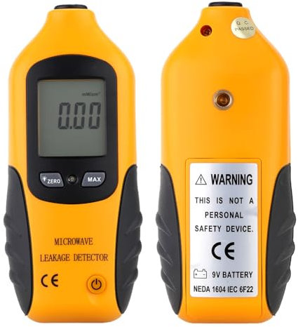 Digitaler LCD-Mikrowellen-Leckagestrahlungsdetektor, Messgerät, Lecktester, 0–9,99 mW/cm²