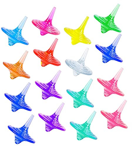 Sosoport 20 Stück Kreiselspielzeug Aus Acryl Für Jungen Und Mädchen Rotierende Kreisel Kreatives Design Hand-Auge-koordinationsspielzeug Pädagogisch Wertvoll Für Jungen Und Mädchen