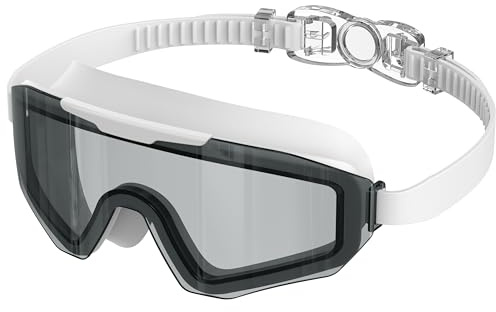Ambienden Gafas Natación Adultos, Montura Grande, Antivaho UV, Lentes HD