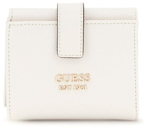 GUESS Rosalba SLG Petite Trifold Wallet Cream White