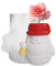Molde de silicona para macetas de hormigón de Navidad, para maceta, arcilla, cemento, yeso, para el hogar, jardín, macetas, macetas, resina, silicona