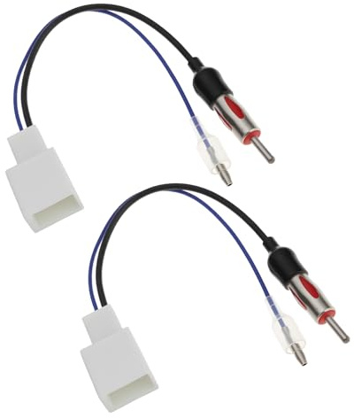 The Lord of the Tools 2 Stück Autoantennenadapter auf DIN Kompatibel mit Toyota Prius RAV4 Kompatibel mit Yaris Verso