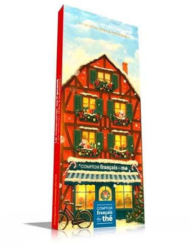 Calendrier de l’Avent – Comptoir Français du Thé – 24 Thés & Infusions d’Exception – Coffret Cadeau Gourmand pour Attendre Noël – Dégustation Festive et Raffinée