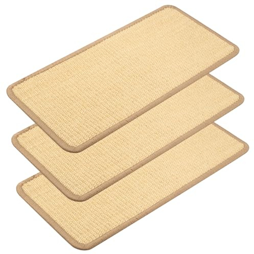 3 Stück Sisal Kratzbretter Katzen Kratzbrett Wand, 50 x 25cm Kratzmatte Katzenkratzbretter, Kratzteppich Katze Sisalteppich Schützt Ihre Sofas, Möbel, Teppiche und Wände vor Kratzern