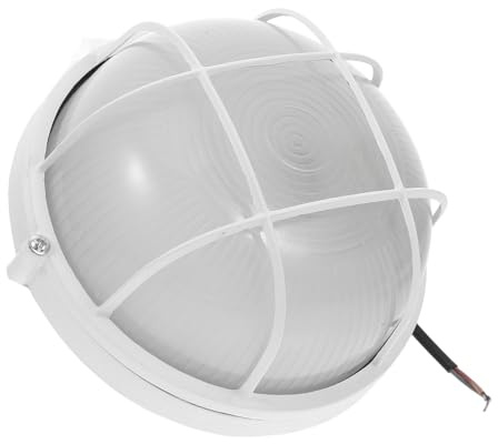 OFFSCH Saunaleuchte Glas E27 Dampfbadleuchte Aluminium Saunabeleuchtung Sauna und Dampfbadlicht für Keller Schächte