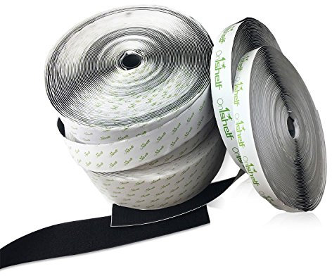 On1shelf® Klebeband mit Klettverschluss 30 mm breit schwarz, 1m